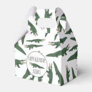 Niedlicher Alligator-Krokodil-Muster-Individuelle Geschenkschachtel