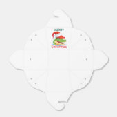 Niedlicher Alligator Krokodil Weihnachtsfeier Weih Geschenkschachtel (Ungefaltet)