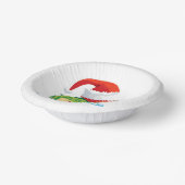 Niedlicher Alligator Krokodil Weihnachtsfeier Weih Pappteller (Gewinkelt)