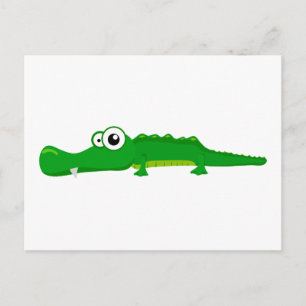 Niedlicher Alligator Postkarte
