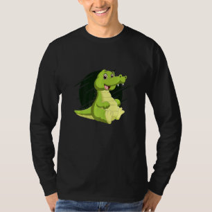 Niedlicher Alligator Reptiles Zootier Teiche Kroko T-Shirt