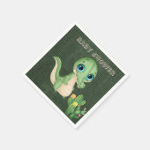 Niedlicher Alligator und Babydusche Serviette (Ecke)