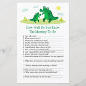 Niedlicher Alligator Wie gut kennen Sie Babydusche (Vorderseite)