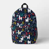 Niedlicher Alpaca-Backpack Bedruckter Rucksack (Vorderseite)