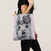 Niedlicher Alpaca Llama Frische Pasta machen Tasche (Von Nahem)