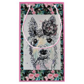 Niedlicher Alpaca Llama Kunstgiftbeutel Kleine Geschenktüte (Rückseite)