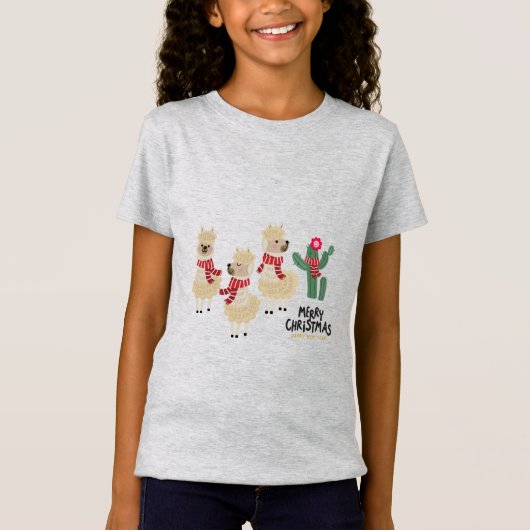 Niedlicher Alpaca Wear T-Shirt (Vorderseite)