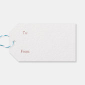 Niedlicher Alpaca Weihnachtsgeschenk Tag Geschenkanhänger (Rückseite Horizontal)