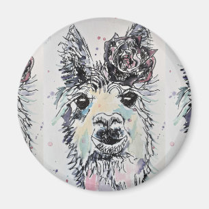 Niedlicher Alpacca Lama Magnet