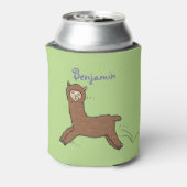 Niedlicher Alpaka-Cartoon Dosenkühler (Kanne Rückseite)