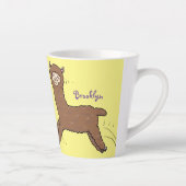 Niedlicher Alpaka-Cartoon Milchtasse (Rechts)