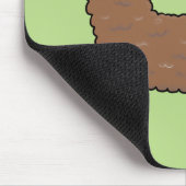 Niedlicher Alpaka-Cartoon Mousepad (Ecke)