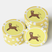 Niedlicher Alpaka-Cartoon Pokerchips (Stapel)