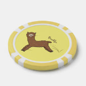 Niedlicher Alpaka-Cartoon Pokerchips (Einzeln)