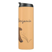 Niedlicher Alpaka-Cartoon Thermosbecher (Nach rechts gedreht)