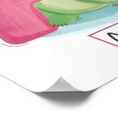   Niedlicher Alphabet Brief A Poster (Ecke)