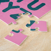 Niedlicher Alphabet Letter Art Collection Puzzle (Seite)