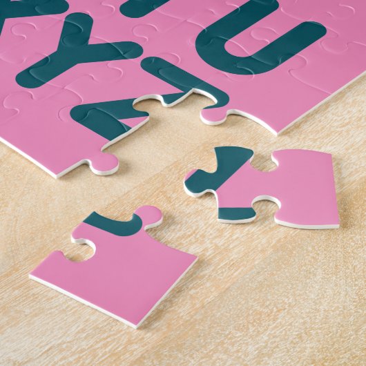 Niedlicher Alphabet Letter Art Collection Puzzle (Seite)