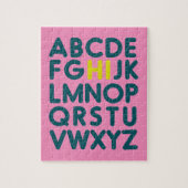 Niedlicher Alphabet Letter Art Collection Puzzle (Vertikal)