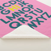 Niedlicher Alphabet Letter Art Collection Sherpadecke (3/4)