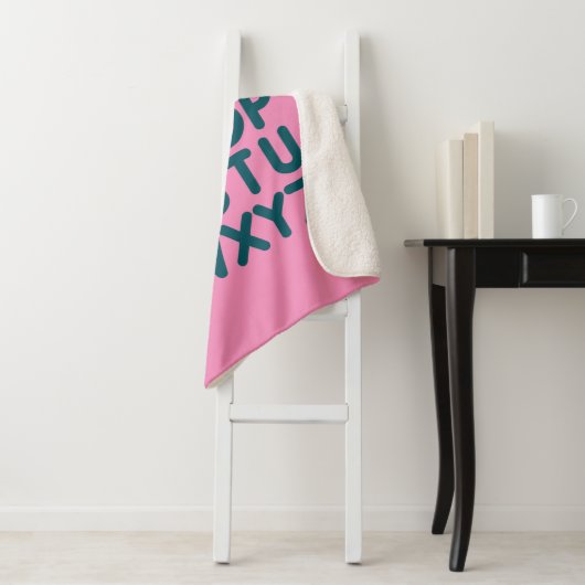 Niedlicher Alphabet Letter Art Collection Sherpadecke (Beispiel)