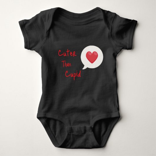 Niedlicher als Cupid Baby Strampler (Vorderseite)