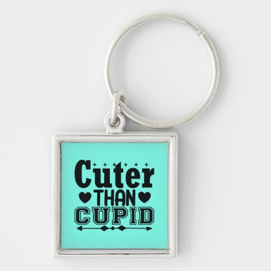 Niedlicher als Cupid Schlüsselanhänger (Vorne)