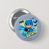 Niedlicher als Niedlich Batman Button (Vorne & Hinten)