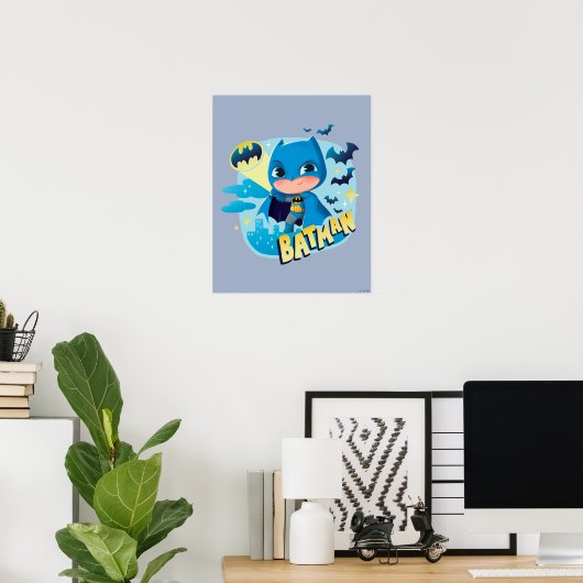 Niedlicher als Niedlich Batman Poster (Heimbüro)