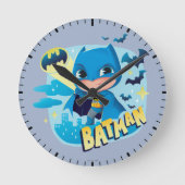 Niedlicher als Niedlich Batman Runde Wanduhr (Vorderseite)