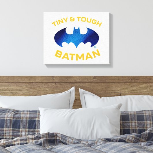 Niedlicher als Niedlich Tiny & Tough Batman Leinwanddruck (Insitu (Schlafzimmer))