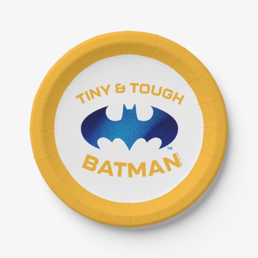 Niedlicher als Niedlich Tiny & Tough Batman Pappteller (Vorderseite)