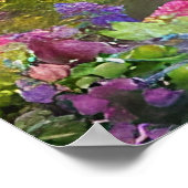 Niedlicher alter rostiger Combi-Van mit blauen Blu Poster (Ecke)