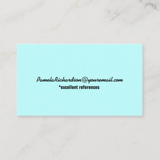 Niedlicher älterer Mann Visitenkarte (Rückseite)