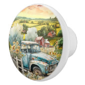 niedlicher Altlastwagen Keramikknauf (Rechts)