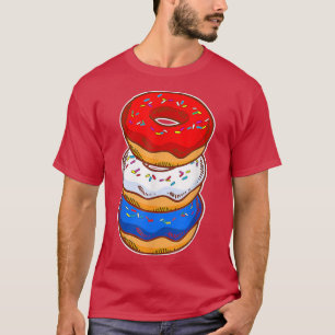 Niedlicher amerikanischer Donut Konditor Lover Bac T-Shirt