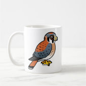 Niedlicher amerikanischer Kestrel Kaffeetasse (Links)