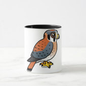 Niedlicher amerikanischer Kestrel Tasse (Zentrum)