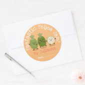 Niedlicher Ananas guava feijoa marmelade Cartoon Runder Aufkleber (Umschlag)