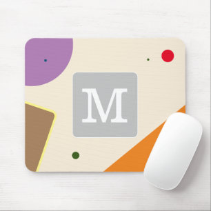 Niedlicher Anfangsfarbblock Multicolor Rosa Lila Mousepad