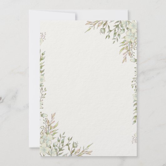 Niedlicher Angel Baby-Taufe Einladung (Rückseite)