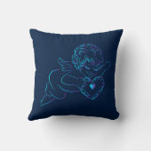 Niedlicher Angel Cherub am Lago Maggiore Kissen (Rückseite)