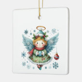 Niedlicher Angel Folk Art Style Keramikornament (Links)