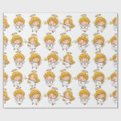 Niedlicher Angel Geschenkpapier (Flach)