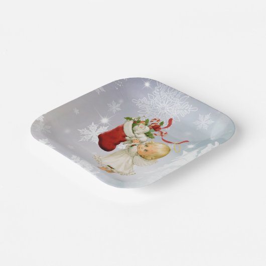 Niedlicher Angel & Kitty Cat Paper Teller (Gewinkelt)