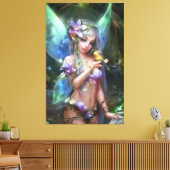 Niedlicher Angel Leinwanddruck (Insitu (Wohnzimmer))