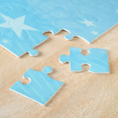 Niedlicher Angel Pig im Himmel Puzzle (Seite)