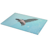 Niedlicher Angel Pig im Himmel Schneidebrett (Ecke)