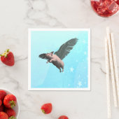 Niedlicher Angel Pig im Himmel Serviette (Beispiel)