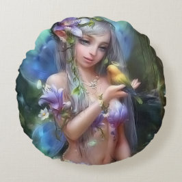 niedlicher Angel Rundes Kissen